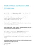 MGMT 2100 Final Exam Questions With Correct Answers