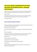 TCFP & GFD HAZMAT AWARENESS&sol;OPS TEST EXAM QUESTIONS AND ANSWERS RATED A&plus; 2025&sol;2026 UPDATED NEW&excl;&excl;