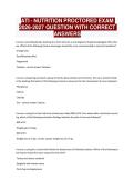 ATI - NUTRITION PROCTORED EXAM 2026-2027 QUESTION WITH CORRECT ANSWERS