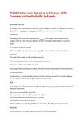TCOLE Practice Exam Questions And Answers With Complete Solution Graded A&plus; By Experts