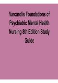 Varcarolis Foundations of Psychiatric Mental Health Nursing 8th Edition Study Guide 2026 &ndash; Complete Review & Practice Questions