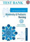 Test Bank &ndash; Introductory Maternity and Pediatric Nursing 5th Edition Hatfield &ndash; Graded A&plus; Verified Solutions Guaranteed Pass