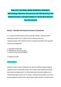 WGU D311 OA FINAL EXAM VERSION 2 2026&sol;2027 &vert; Microbiology Objective Assessment with 200 Questions and Verified Answers &vert; Already Graded A&plus; &vert; Brand New Version &vert; Pass Guaranteed