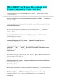 MAN 4720 Final Exam Questions with Correct Answers 2025&sol;2026 Set&period;