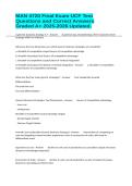 MAN 4720 Final Exam UCF Test Questions and Correct Answers Graded A&plus; 2025-2026 Updated&period;