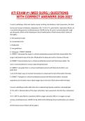 ATI EXAM -1 &lpar;MED SURG&period;&rpar; QUESTIONS WITH CORRECT ANSWERS 2026-2027