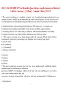 NU 136 Nursing Theory Galen College of Nursing 2026&sol;2027 Exam 5 Test Guide Questions and 100&percnt; Correct Answers