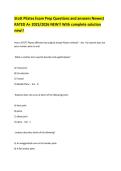Stott Pilates Exam Prep Questions and answers Newest RATED A&plus; 2025&sol;2026 NEW&excl;&excl; With complete solution new&excl;&excl;