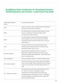 QuickBooks Online Certification A&plus; Guaranteed Success - Verified Questions and Answers - Latest Exam Prep Guide