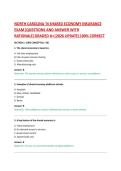 NORTH CAROLINA &OpenCurlyQuote;N SHARED ECONOMY INSURANCE EXAM&vert;QUESTIONS AND ANSWER WITH RATIONALE&vert;GRADED A&plus;&vert;2026 UPDATE&vert;100&percnt; CORRECT
