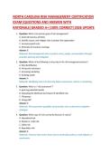 NORTH CAROLINA RISK MANAGEMENT CERTIFICATION EXAM&vert;QUESTIONS AND ANSWER WITH RATIONALE&vert;GRADED A&plus;&vert;100&percnt; CORRECT&vert;2026 UPDATE