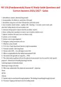 Package deal for NU 136 Nursing Theory Galen College of Nursing 2026&sol;2027 Exam Test Guide Questions and 100&percnt; Correct Answers