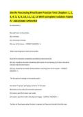 Sterile Processing Final Exam Practice Test Chapters 1&comma; 2&comma; 3&comma; 4&comma; 5&comma; 6&comma; 8&comma; 10&comma; 11&comma; 12&comma; 13 With complete solution Rated A&plus; 2025&sol;2026 UPDATED