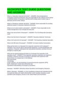 HAZWOPER TEST GUIDE QUESTIONS AND ANSWERS