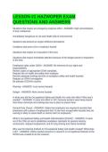 LESSON &num;1 HAZWOPER EXAM QUESTIONS AND ANSWERS