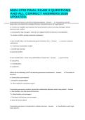 MAN 4720 FINAL EXAM 4 QUESTIONS AND ALL CORRECT ANSWERS 2026 UPDATED&period;