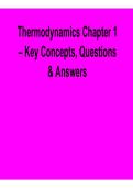 Thermodynamics Chapter 1 &ndash; Key Concepts&comma; Questions & Answers 2026