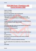 PCB 3044 Exam 3 Questions with Correct Answers 2026