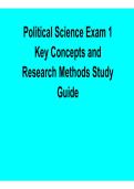 Political Science Exam 1 &ndash; Key Concepts and Research Methods Study Guide 2026