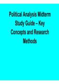 Political Analysis Midterm Study Guide &ndash; Key Concepts and Research Methods 2026