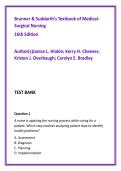 Medical Surgical Nursing Test Bank &ndash; Brunner & Suddarth 16th Edition &vert; NCLEX Exam Prep Practice Questions &lpar;1500 Q&A&rpar;