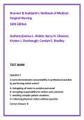 Medical Surgical Nursing Test Bank &vert; Brunner & Suddarth 16th Edition &vert; 1500 NCLEX Practice Questions & Exam Prep PDF