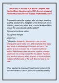Relias onc rn a Exam 2026 Actual Complete Real  Verified Exam Questions with 100&percnt; Correct Answers &vert;  Verified Answers&vert; Already Graded A&plus;&vert;&vert;Newest Exam&excl;&excl;&excl; 