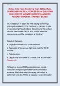 Relias - Fetal Heart Monitoring Exam 2026 ACTUAL  COMPREHENSIVE REAL VERIFIED EXAM QUESTIONS  AND CORRECT ANSWERS &lpar;VERIFIED ANSWERS&rpar;  ALREADY GRADED A&plus;&vert;&vert; NEWEST EXAM&excl;&excl;&excl; 