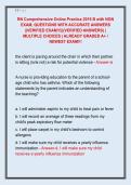 RN Comprehensive Online Practice 2019 B with NGN  EXAM&comma; QUESTIONS WITH ACCURATE ANSWERS  &vert;&vert;VERIFIED EXAM&excl;&excl;&excl;&vert;&vert;&lpar;VERIFIED ANSWERS&rpar; &vert;  MULTIPLE CHOICES &vert; ALREADY GRADED A&plus; &sol;  NEWEST EXAM&excl;&excl;&excl; 