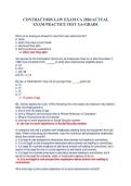 CONTRACTORS LAW EXAM CA 2026&sol;ACTUAL EXAM PRACTICE TEST 1&vert;A&plus;GRADE
