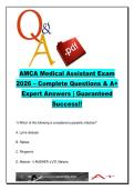AMCA Medical Assistant Exam &lpar;AMCA 2026&rpar; Allied Health Institute &ndash; 200 Questions on Clinical&comma; Pharmacology & EKG