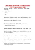 &lpar;Wastewater&rpar; Collection System Questions with Correct Answers 2026
