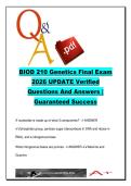 BIOD 210 Genetics Final Exam &lpar;BIOD 210&rpar; University Biology &ndash; 350 Questions on DNA&comma; Mitosis & Gene Expression