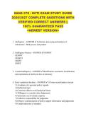 SANS 578 &sol; GCTI EXAM STUDY GUIDE  2026&sol;2027 COMPLETE QUESTIONS WITH  VERIFIED CORRECT ANSWERS &vert;&vert;  100&percnt; GUARANTEED PASS  <NEWEST VERSION> 