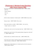 &lpar;Wastewater&rpar; Collection System Questions with Correct Answers 2026