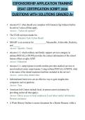 ESPONSORSHIP APPLICATION TRAINING &lpar;ESAT CERTIFICATION SCRIPT 2026 QUESTIONS WITH SOLUTIONS GRADED A&plus;