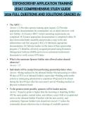 ESPONSORSHIP APPLICATION TRAINING &lpar;ESAT COMPREHENSIVE STUDY GUIDE 2026 FULL QUESTIONS AND SOLUTIONS GRADED A&plus;