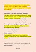PROFESSIONAL GUARDIANSHIP STATE OF FLORIDA  NEWEST ACTUAL EXAM TEST WITH COMPLETE  QUESTIONS & ANSWERS &vert; LATEST UPDATE &sol;&sol;GRADED  A&plus;&sol;&sol;2026&sol;2027