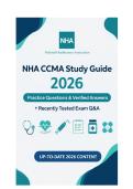NHA CCMA 2026 Exam Prep Bundle &vert; Study Guide &plus; Practice Q&A &plus; Latest Tested Q&A