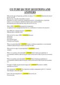 CO TURF QS TEST QUESTIONS AND ANSWERS&period;