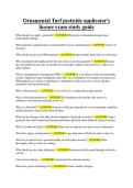 Ornamental Turf pesticide applicator-s licence exam study guide&period;