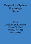 Respiratory System Physiology PDF &vert; Pulmonary Function Study Guide & Exam Prep