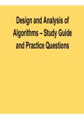 Design and Analysis of Algorithms &ndash; Study Guide and Practice Questions 2026