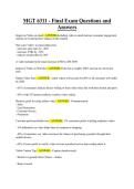 MGT 6311 - Final Exam Questions and Answers