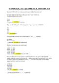 WONDERLIC TEST QUESTIONS & ANSWERS 2026