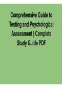 Comprehensive Guide to Testing and Psychological Assessment &ndash; Complete Study Guide PDF 2026