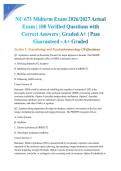 NU 673 Midterm Exam 2026&sol;2027 Actual Exam &vert; 100 Verified Questions with Correct Answers &vert; Graded A&plus; &vert; Pass Guaranteed - A&plus; Graded