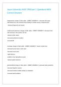 Joyce University NUR 198 Exam 1 Questions With Correct Answers