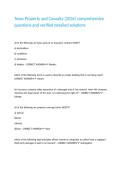 Texas Property and Casualty &lpar;2026&rpar; comprehensive questions and verified detailed solutions 