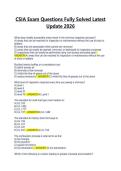 CSIA Exam Questions Fully Solved Latest Update 2026